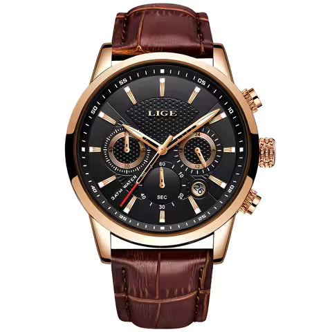 LIGE Men´s Luxe Couro Legítimo